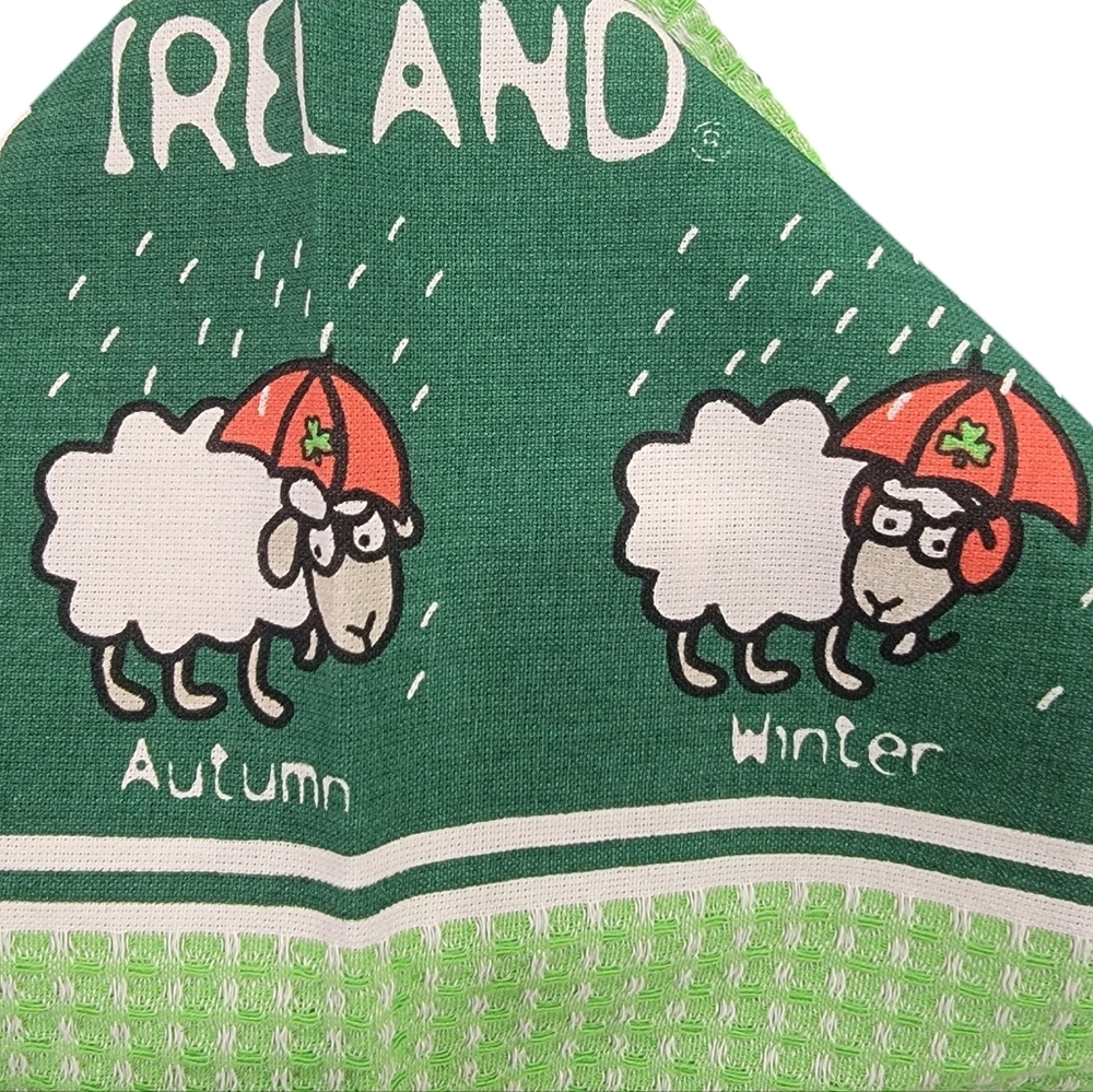 NWT Enchanting Ireland Sheep Tea Towel Oven Mitt Pot Holder Combo Irish … - Picture 13 of 15